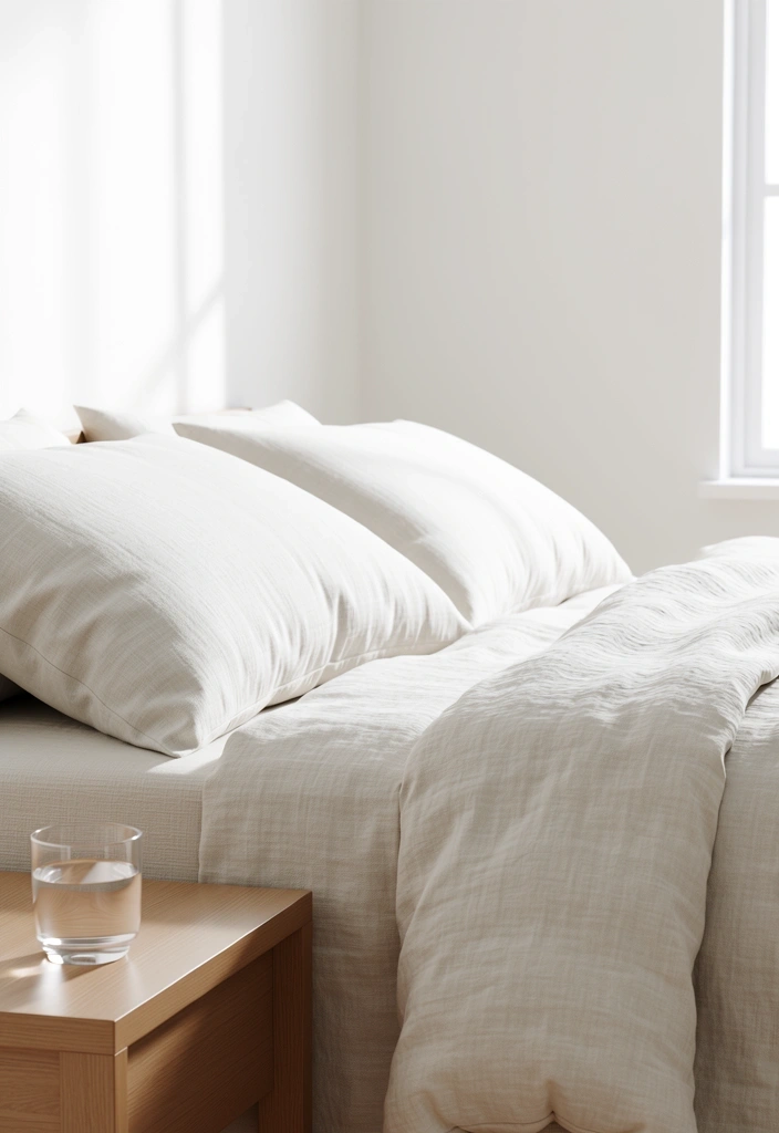 Minimalistička spavaća soba koja odiše mirom